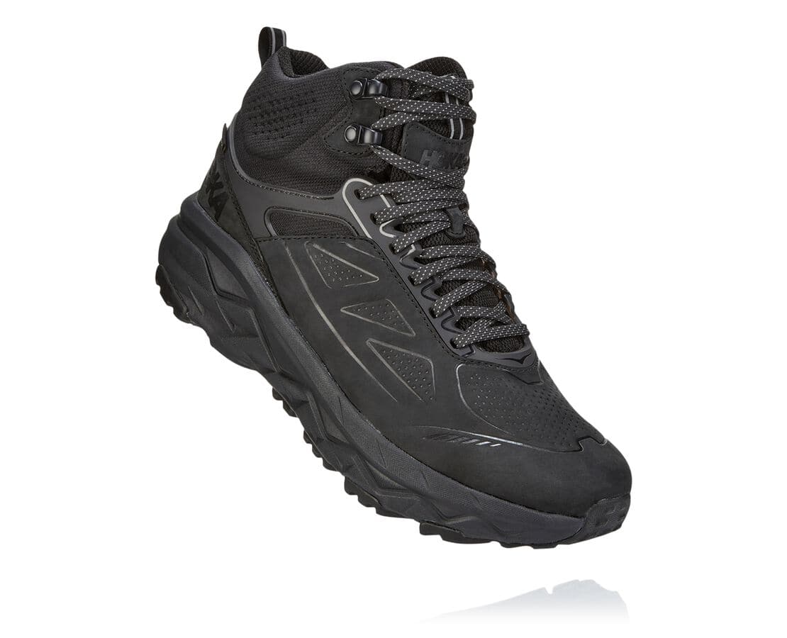 Bocanci Hoka One One Challenger Mid Gore-Tex Barbati - Negrii | Romania CQMS07463